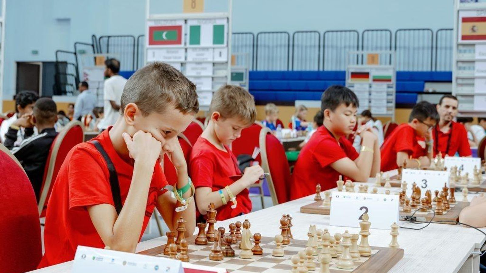 Los pequeños de El Altillo, concentrados en sus partidas.