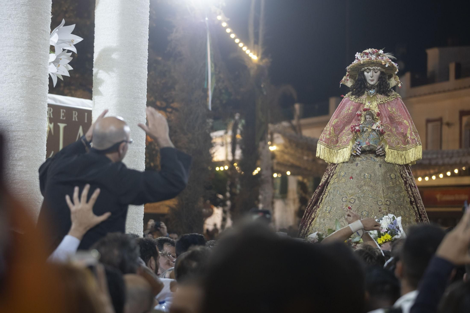 Imágenes del traslado de la Virgen del Rocío de Almonte hasta El Chaparral