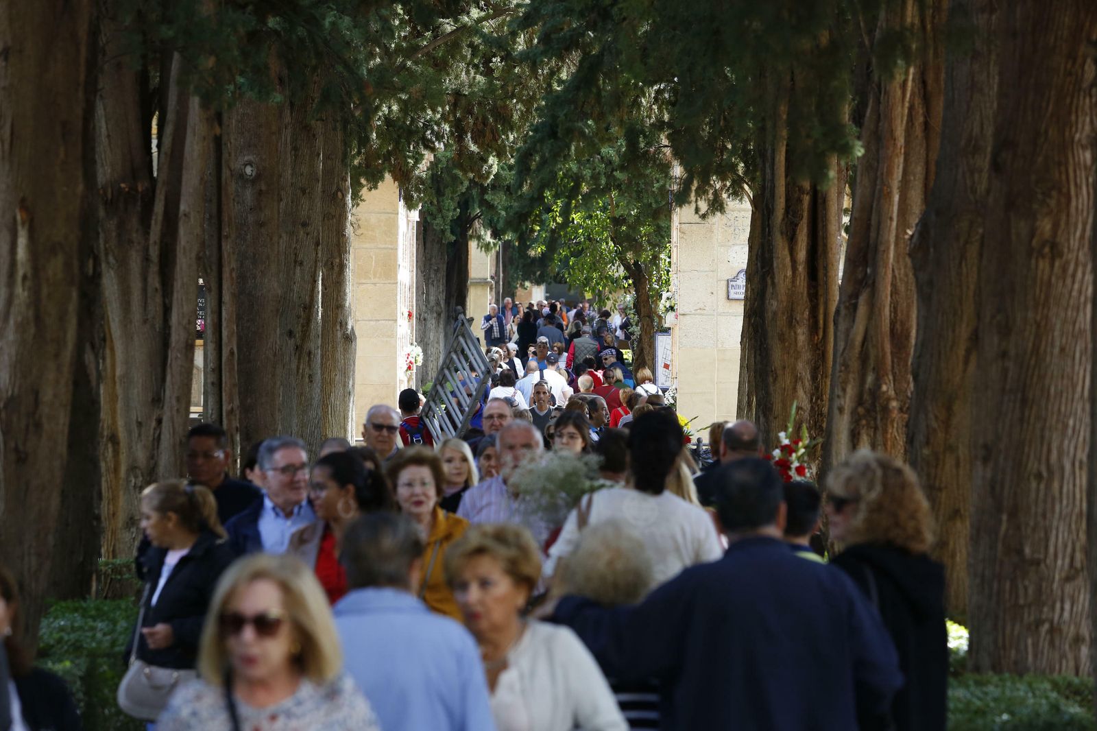 El Día de los Santos en el cementerio de Granadad, en imágenes