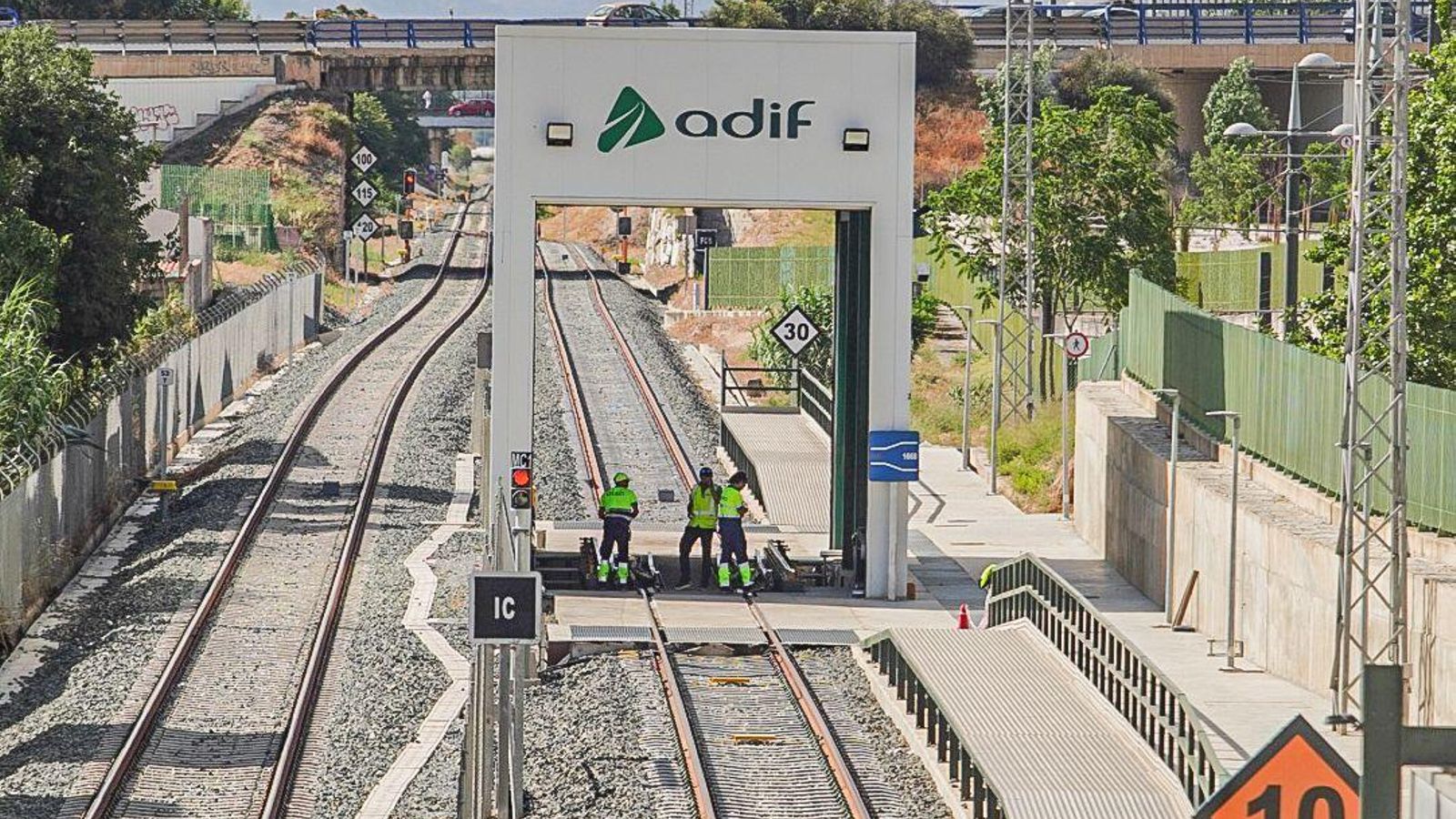 Cambiador de ancho en el Cerrillo de Maracena