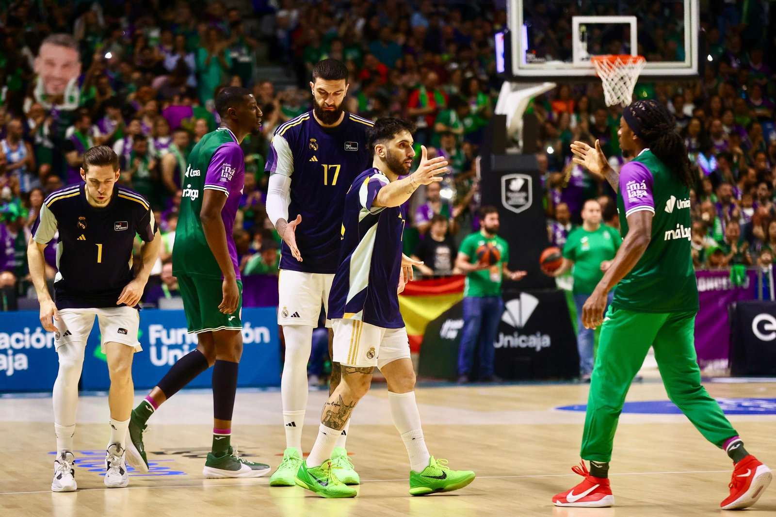 El Unicaja - Real Madrid, en fotos