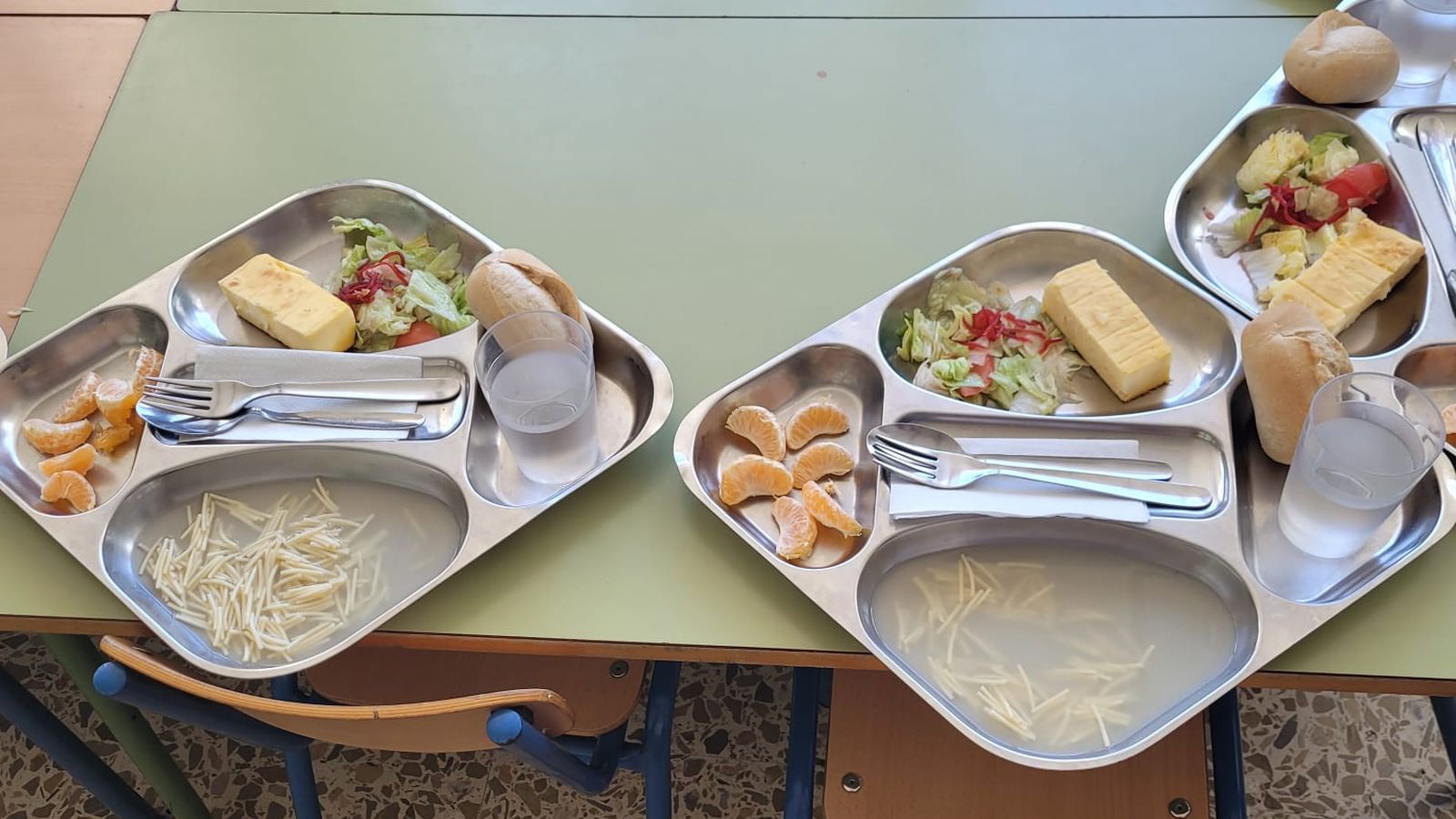 Porciones reales de los menús servidos en Almería