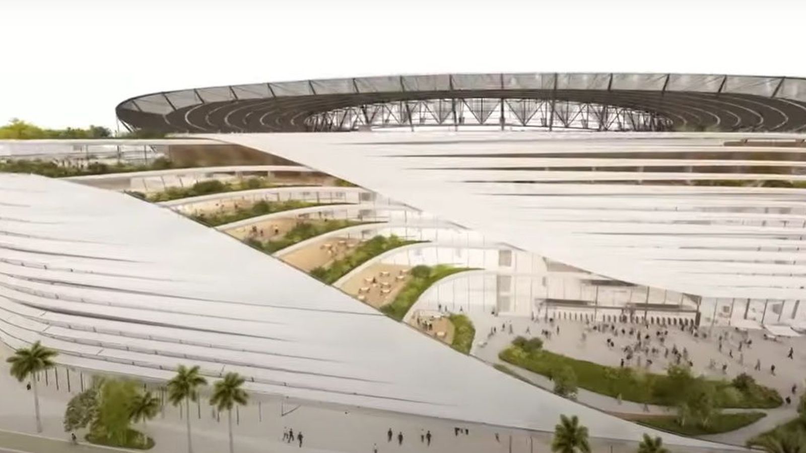 Imagen recreadora del futuro Benito Villamarín una vez se lleve a cabo su reforma y terminación.