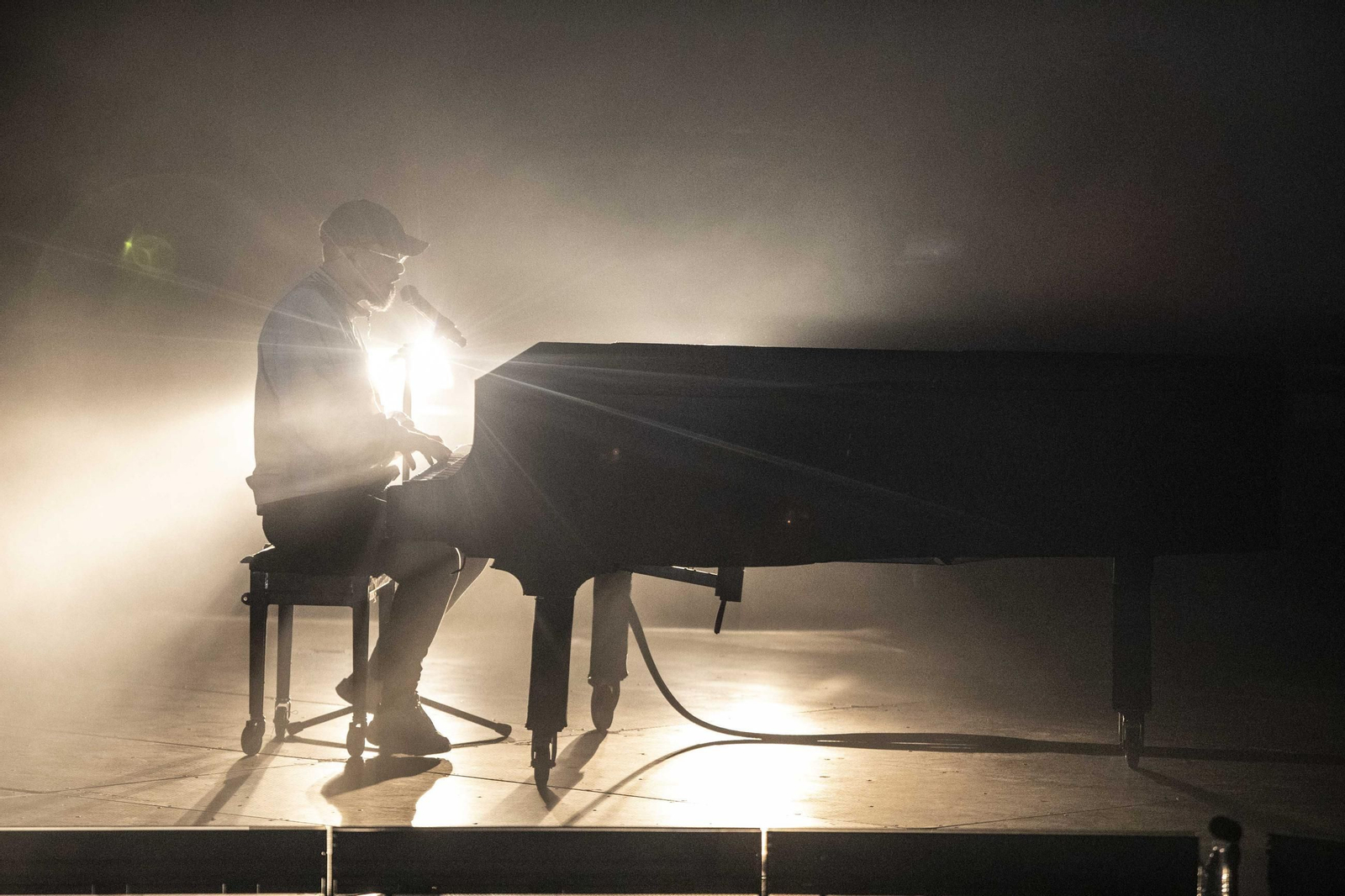 Dellafuente, en una imagen de archivo en uno de los conciertos en el Palacio de los Deporte de Granada