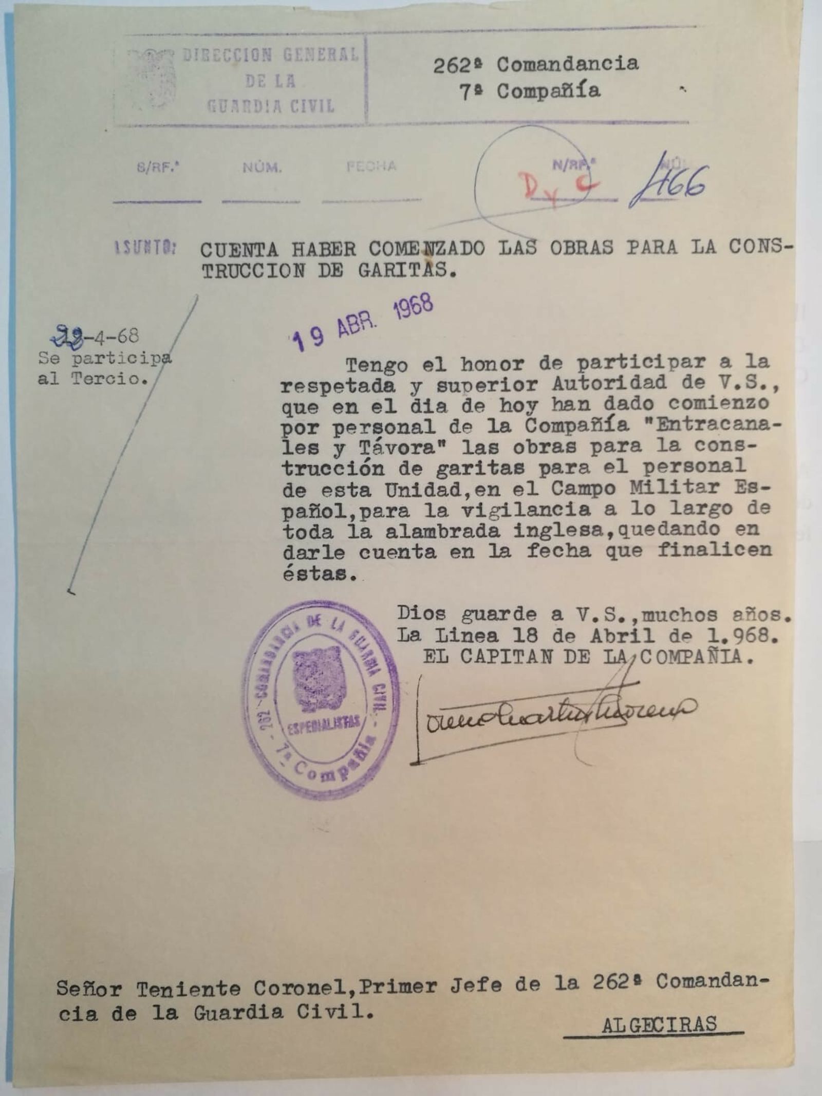 La Guardia Civil en La Línea (XXXVII)