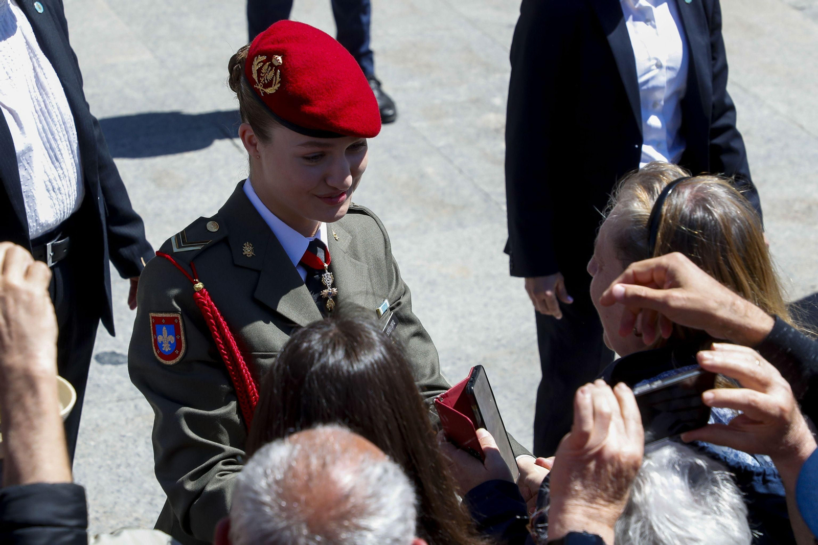 La princesa Leonor, en su primer acto institucional en solitario en Zaragoza