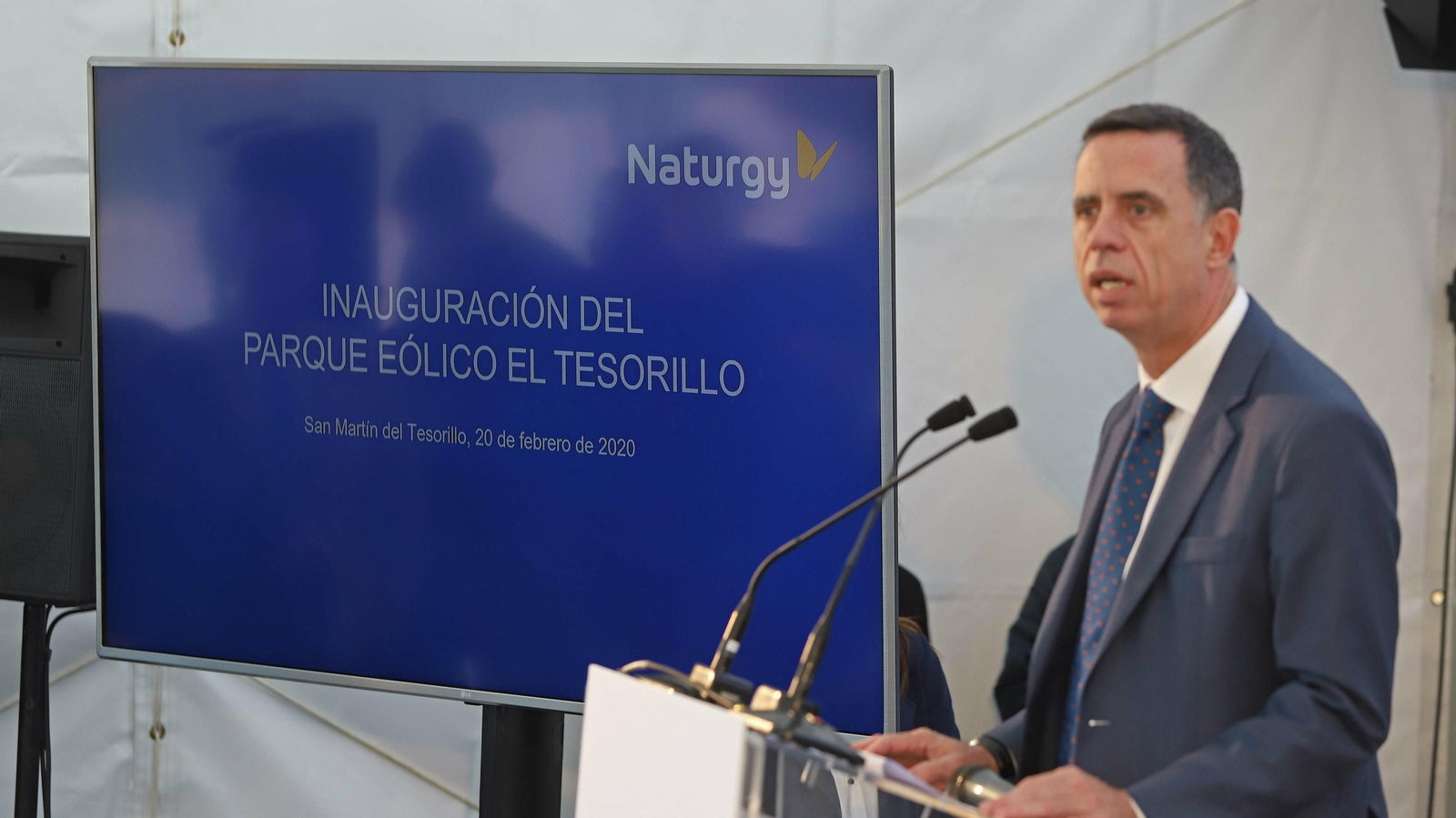 Las mejores fotos de la inauguración del parque eólico de Naturgy en Tesorillo