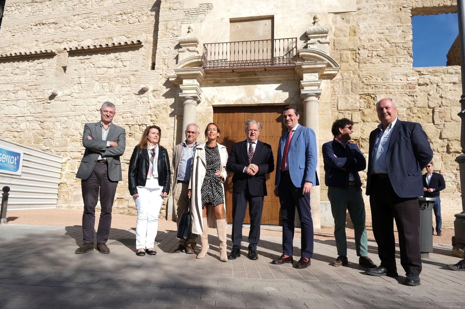 La puerta almohade del Alcázar, ya restaurada