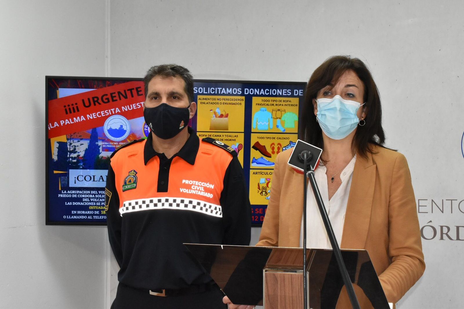 Rojano y Ceballos, durante la presentación de la campaña.