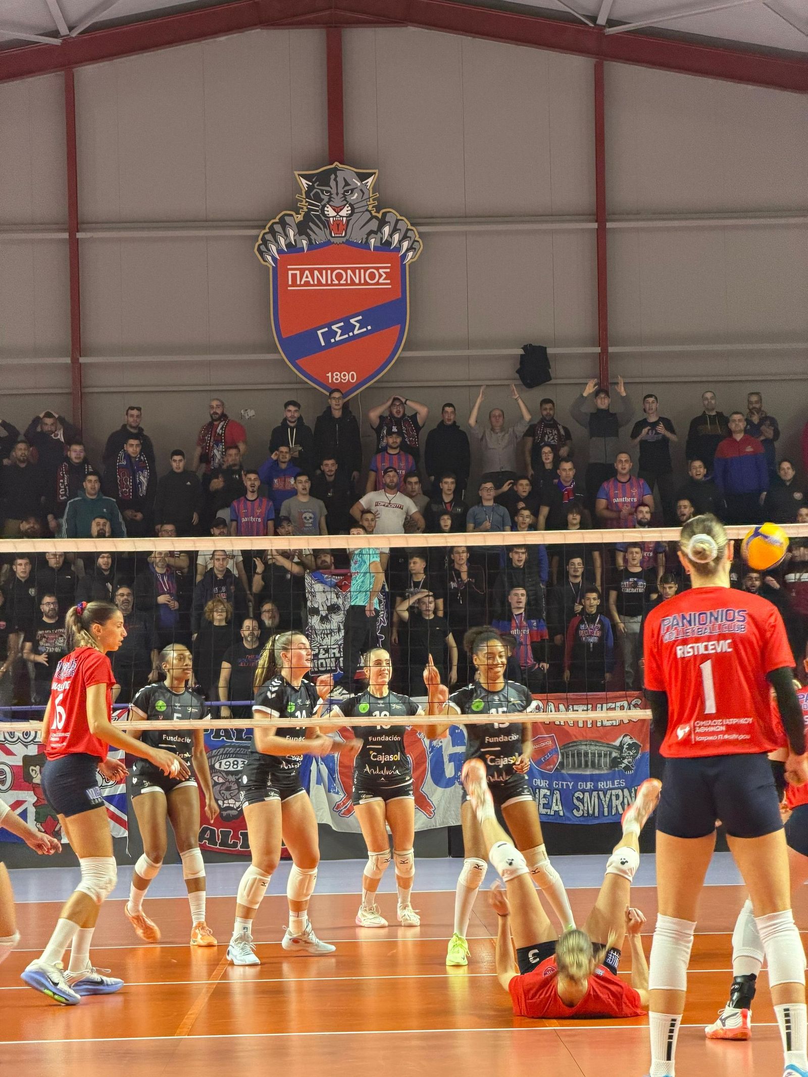 Una imagen del partido disputado en Atenas este jueves.