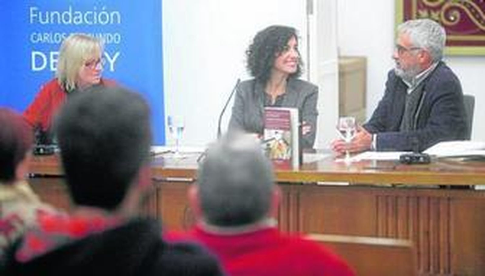 Olga Rendón, en la presentación de su libro.