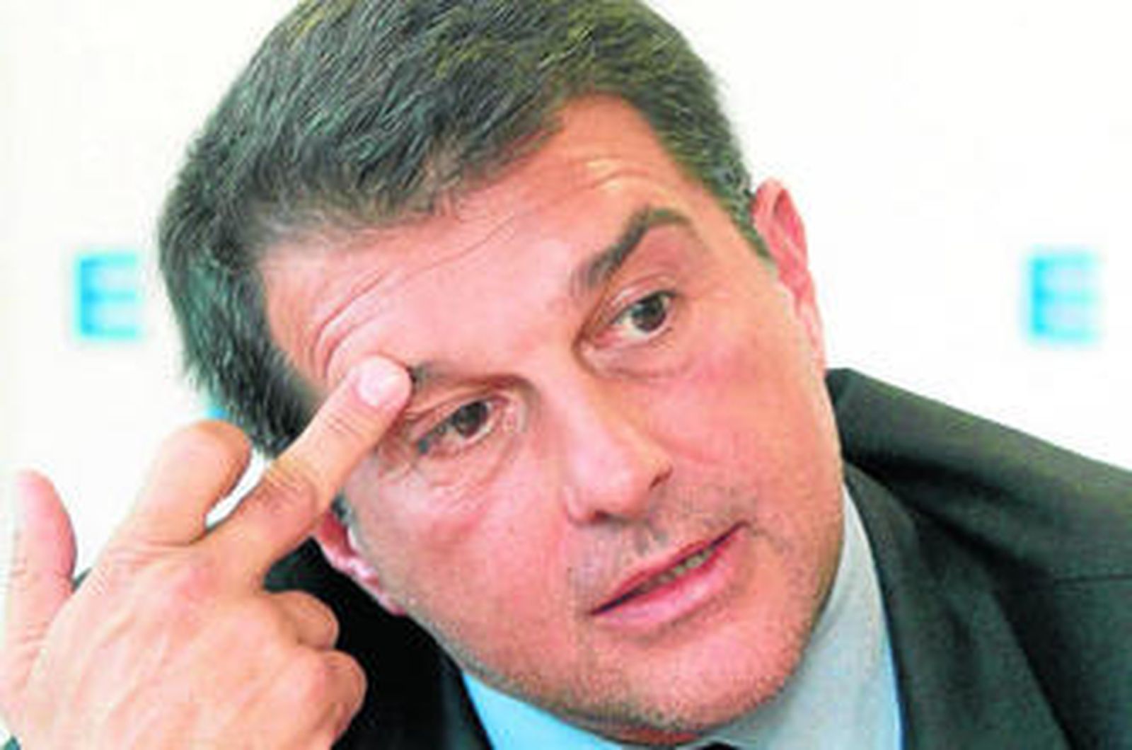 Laporta, pensativo durante una entrevista ofrecida ayer.