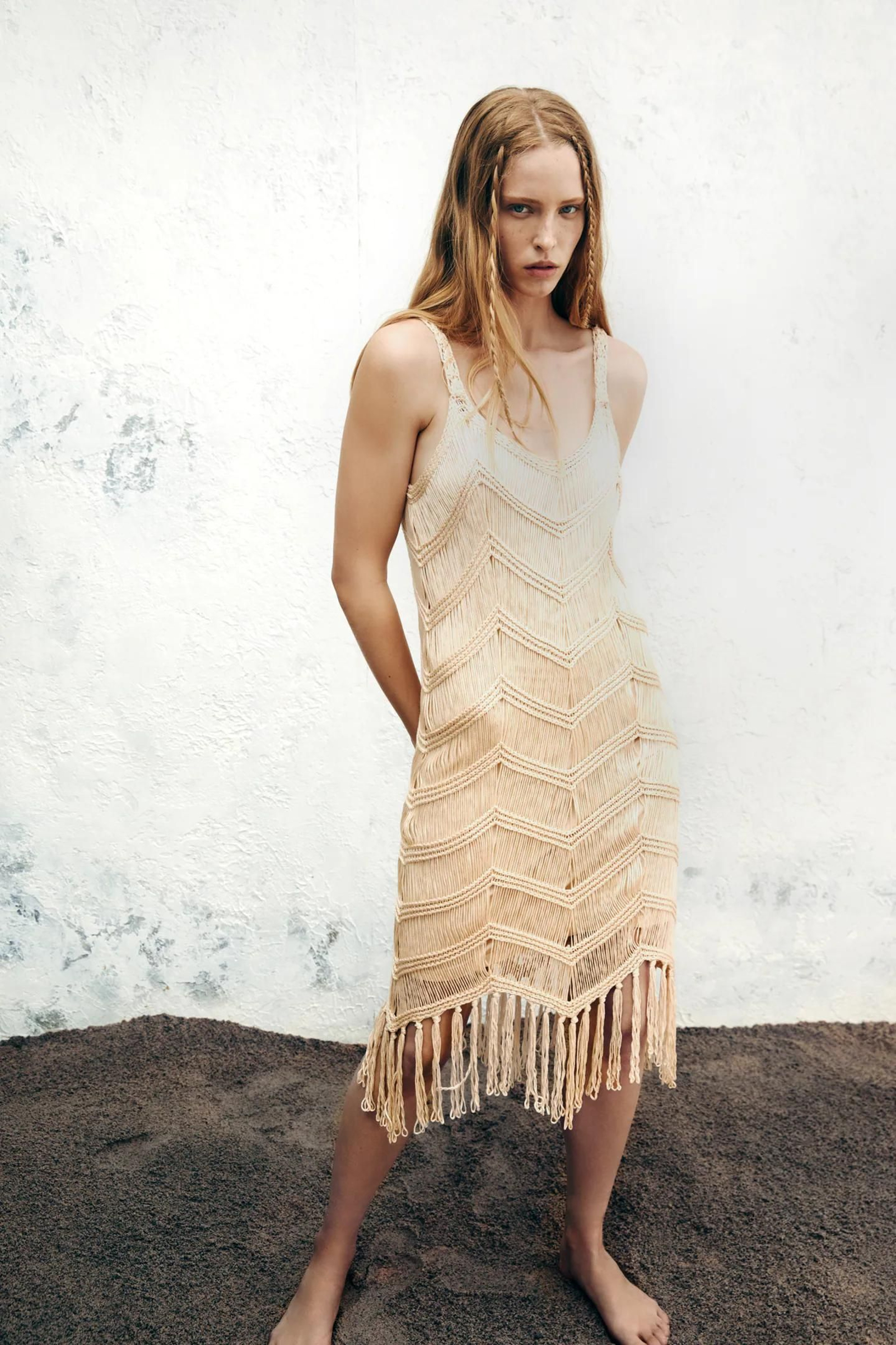 El vestido de crochet de Zara.