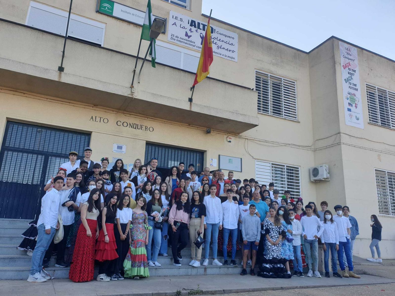 Estudiantes del IES Alto Conquero.