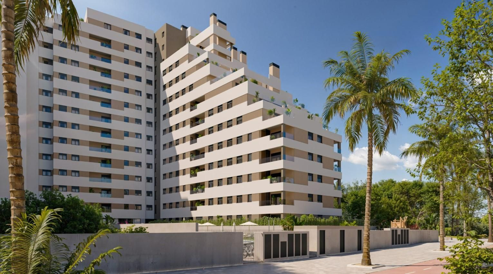 Recreación virtual de la urbanización Célere Nervión