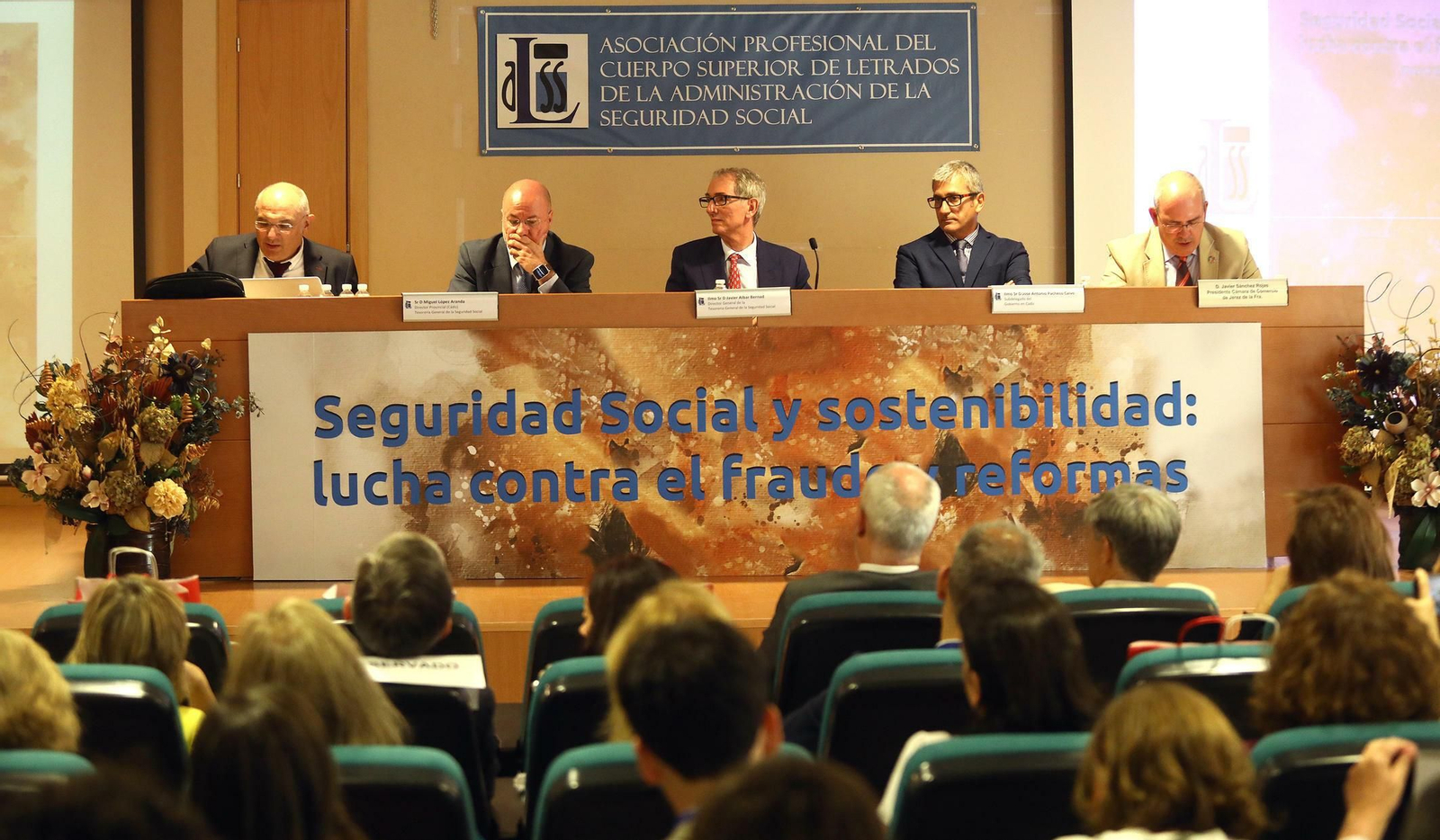 Inauguración de las jornadas de los letrados de la Seguridad Social en Jerez.