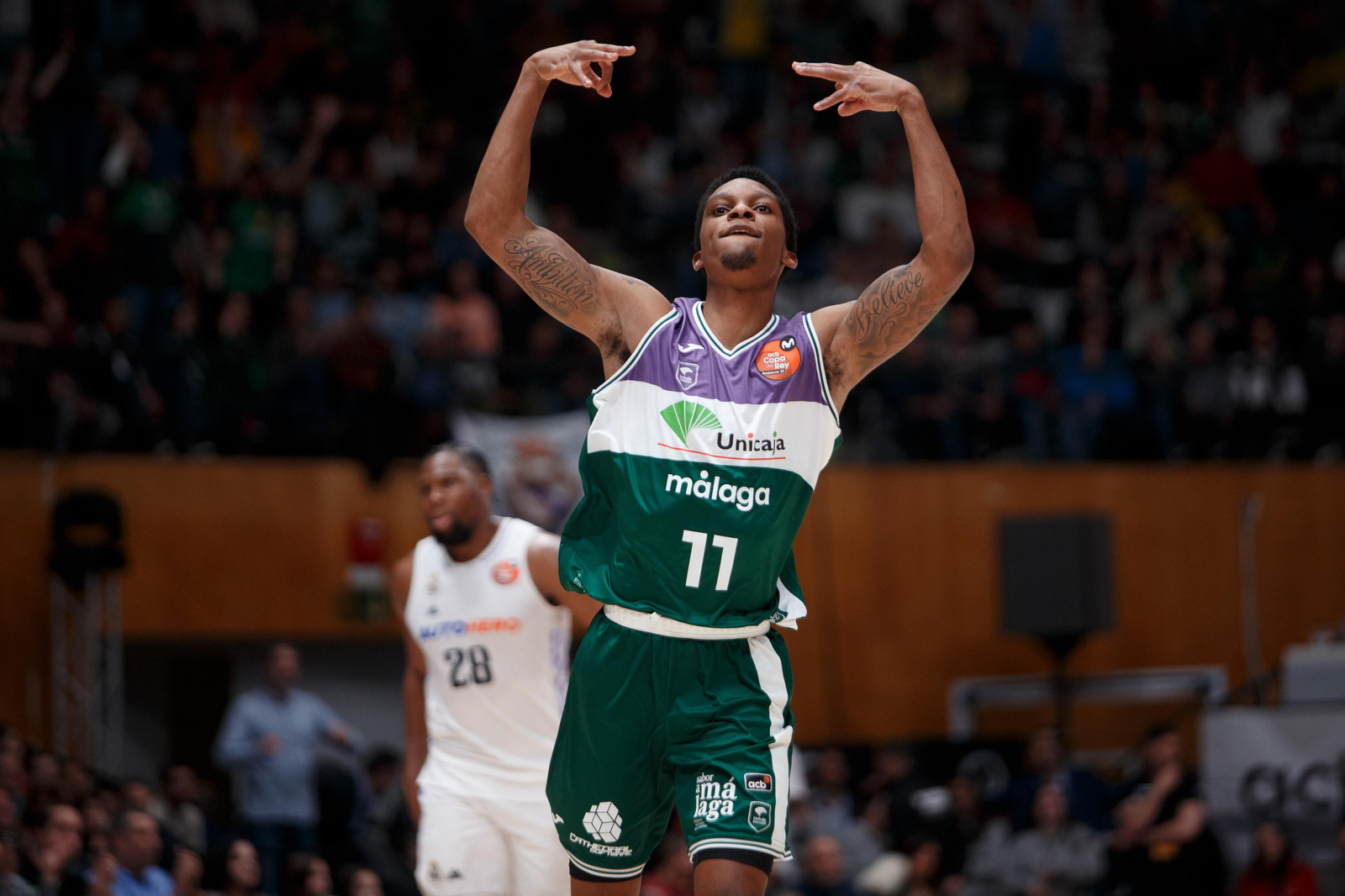 Tyson Carter, durante la Copa del Rey