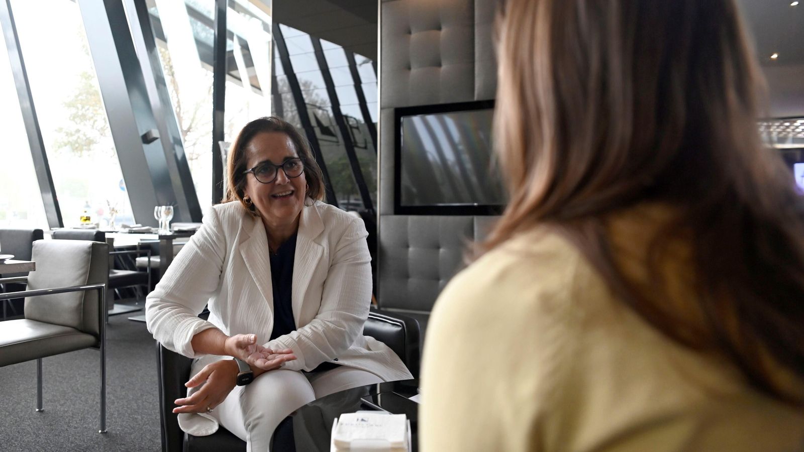 La concejala de Reactivación Económica, en conversación con 'el Día'.