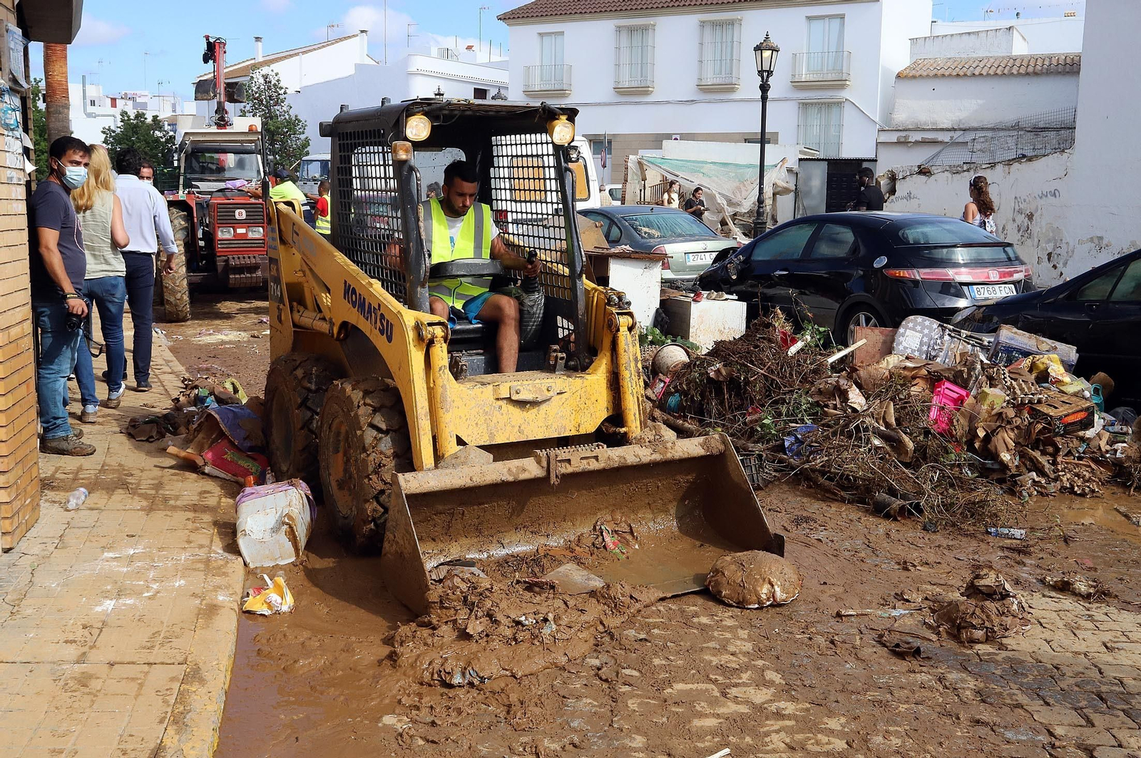 Imágenes de los destrozos provocados por el temporal en Lepe