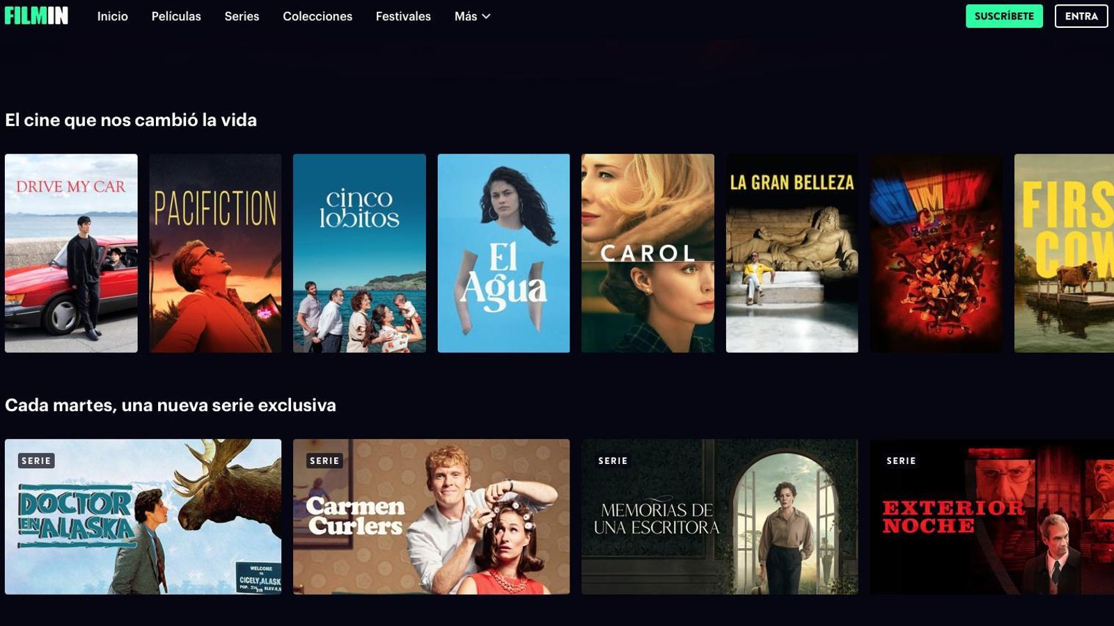 Presentación de la oferta de Filmin