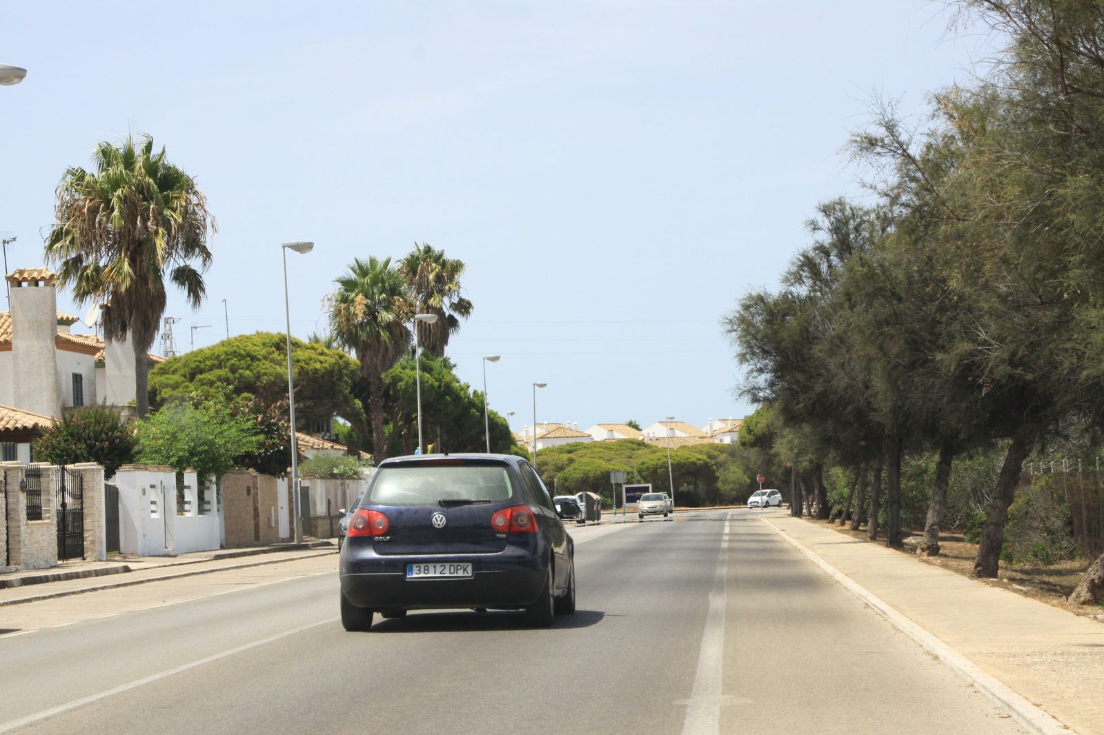 Una parte del tramo por el que irá el tercer carril hasta el poblado marinero.
