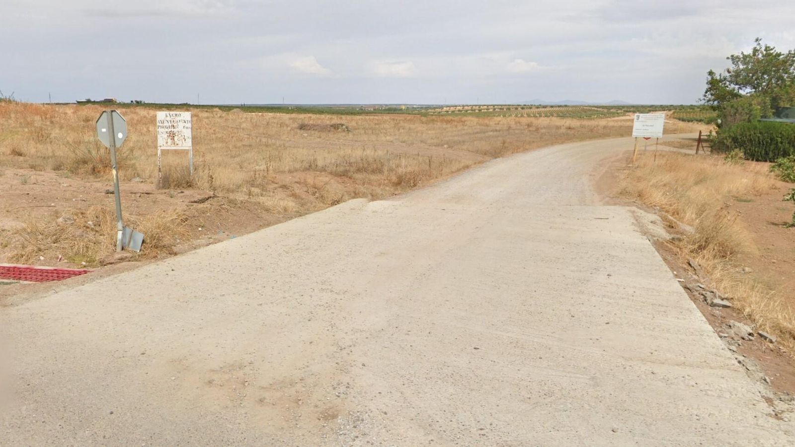 La salida de Villafranca de los Barros y el inicio del monótono camino