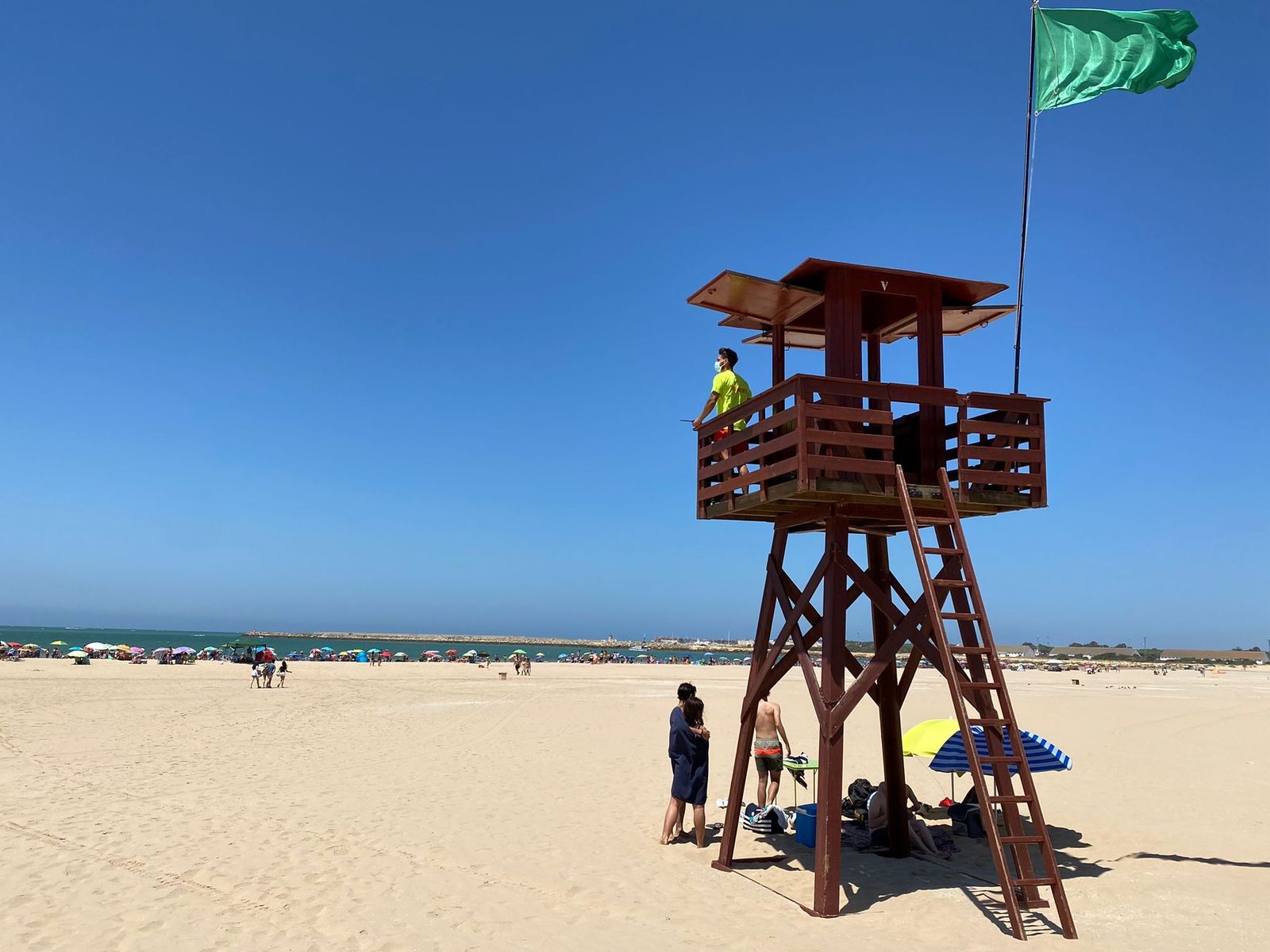 Una imagen de una de las torretas de vigilancia este pasado verano.