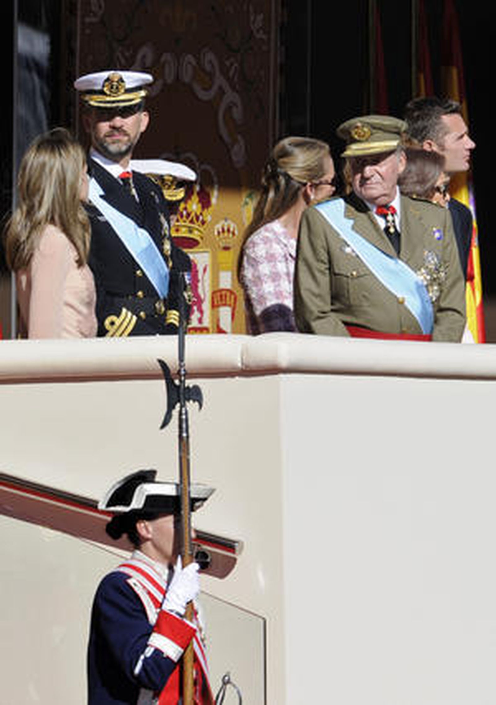 Desfile militar con motivo del día de la Fiesta Nacional. / AFP