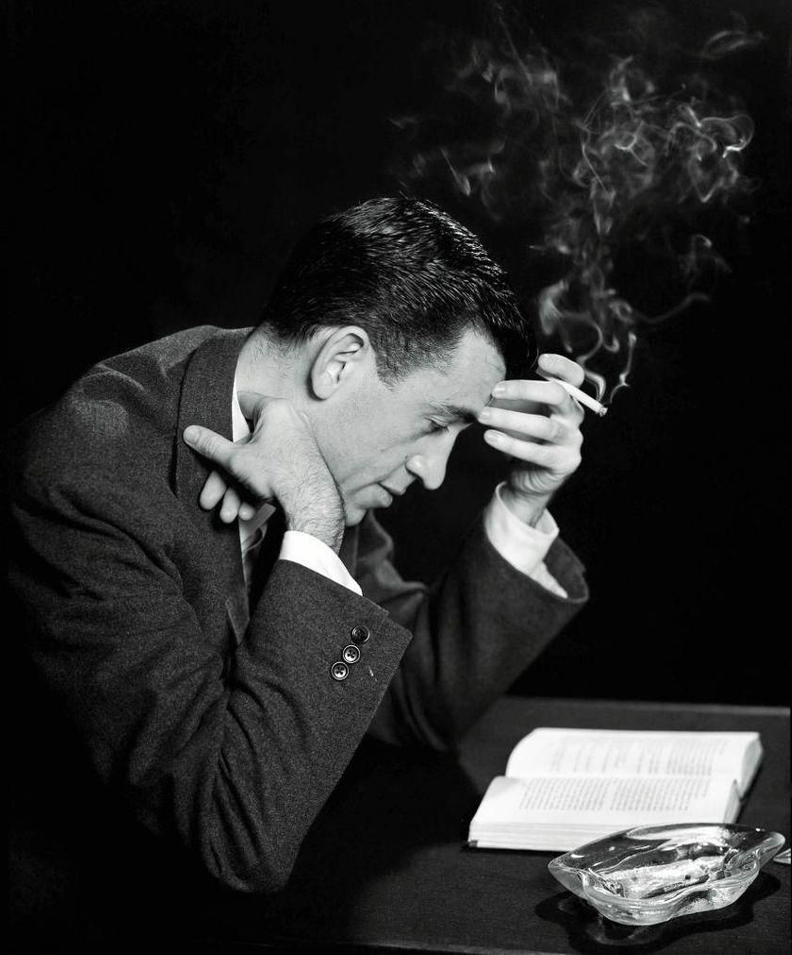 El escritor J.D. Salinger (Nueva York, 1919-Cornish, 2010).