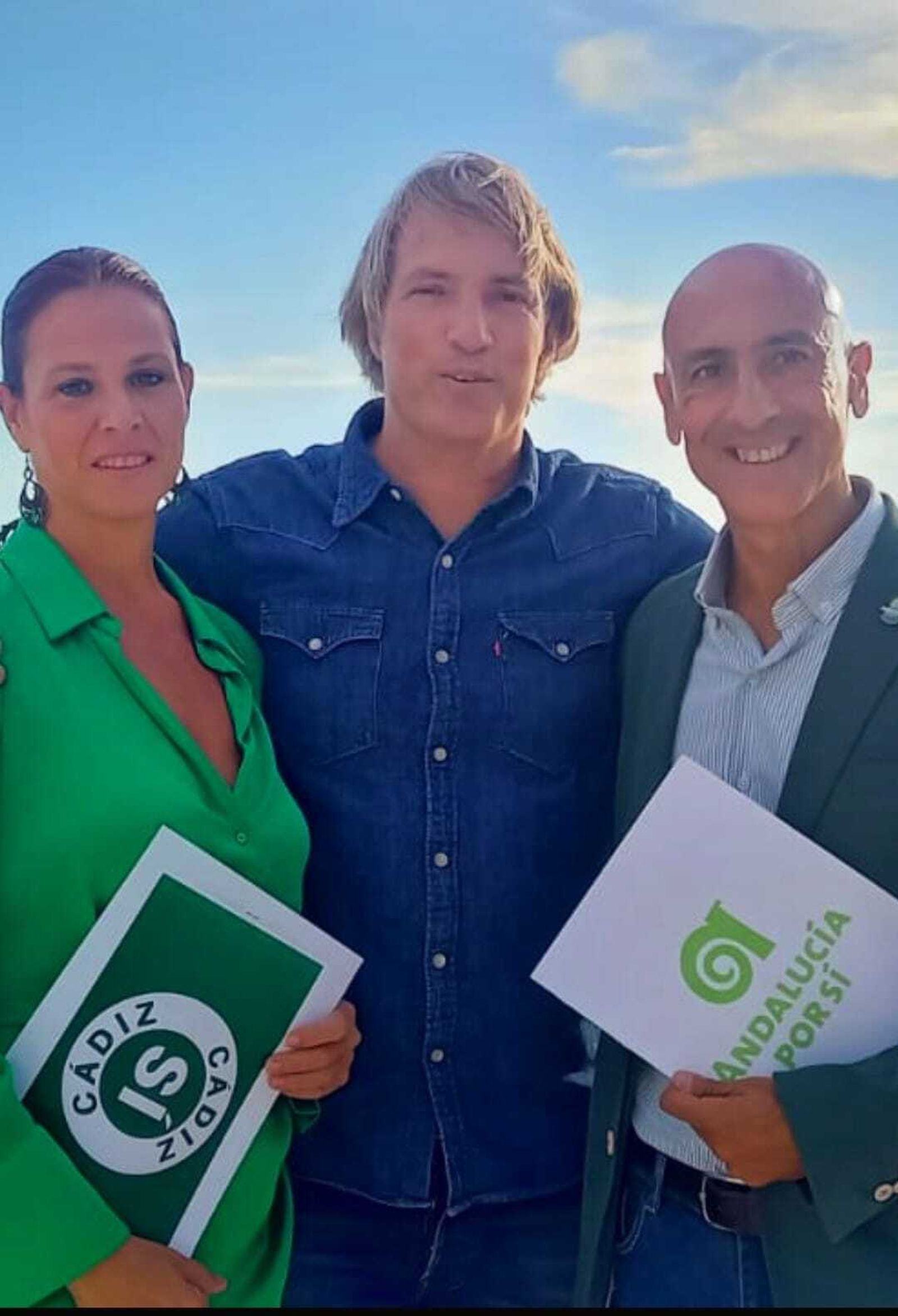 Ismael Beiro junto a Alicia Rodríguez  y José Antonio Ayuso.