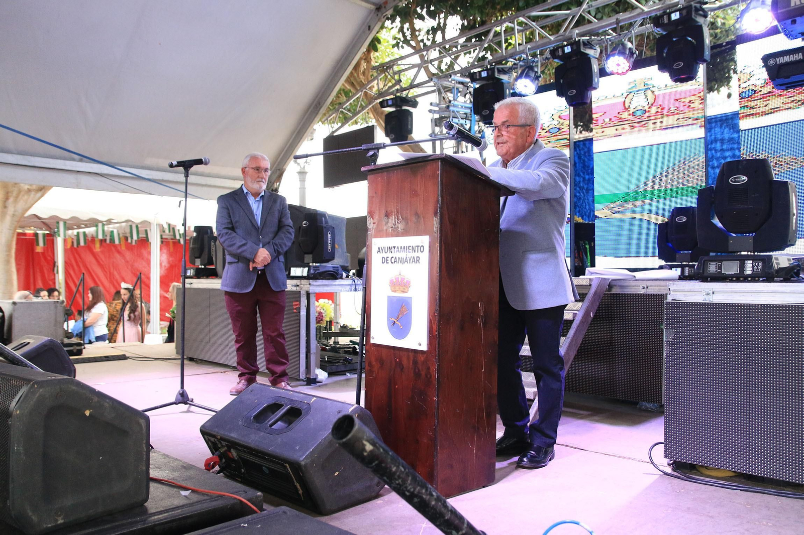 Pregón y coronación de reinas y damas de honor en las fiestas de Canjáyar