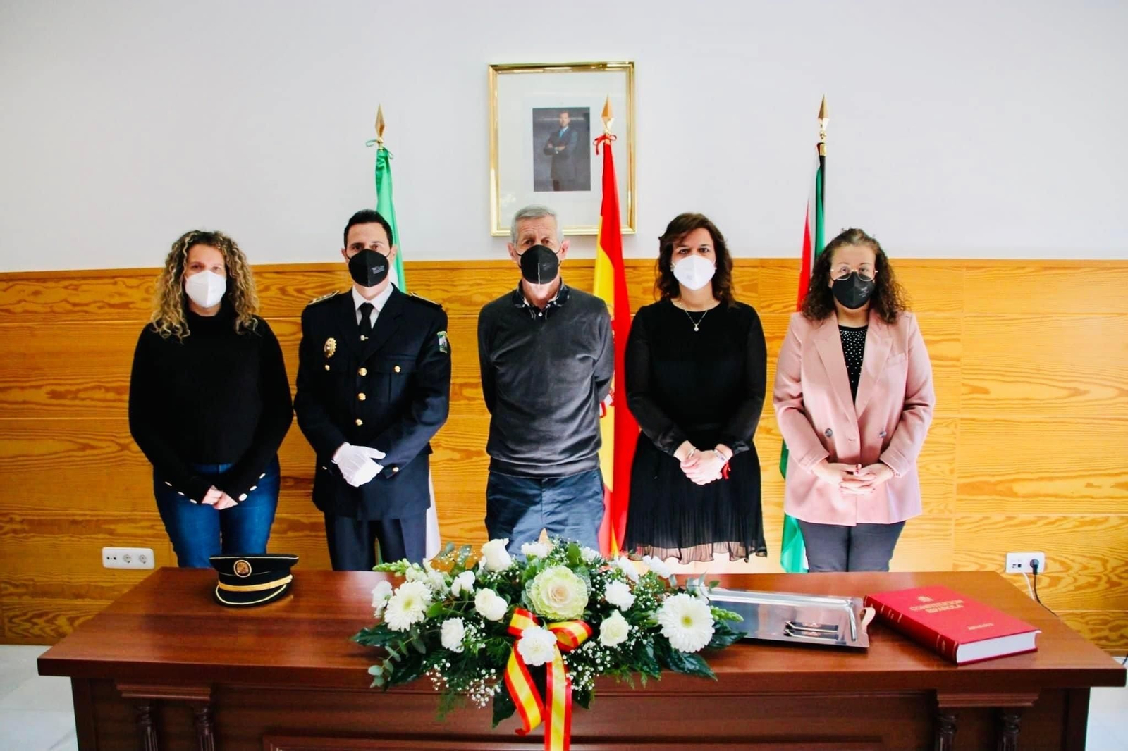 Diego Muñoz toma posesión como oficial jefe de la Policía Local de Benahadux