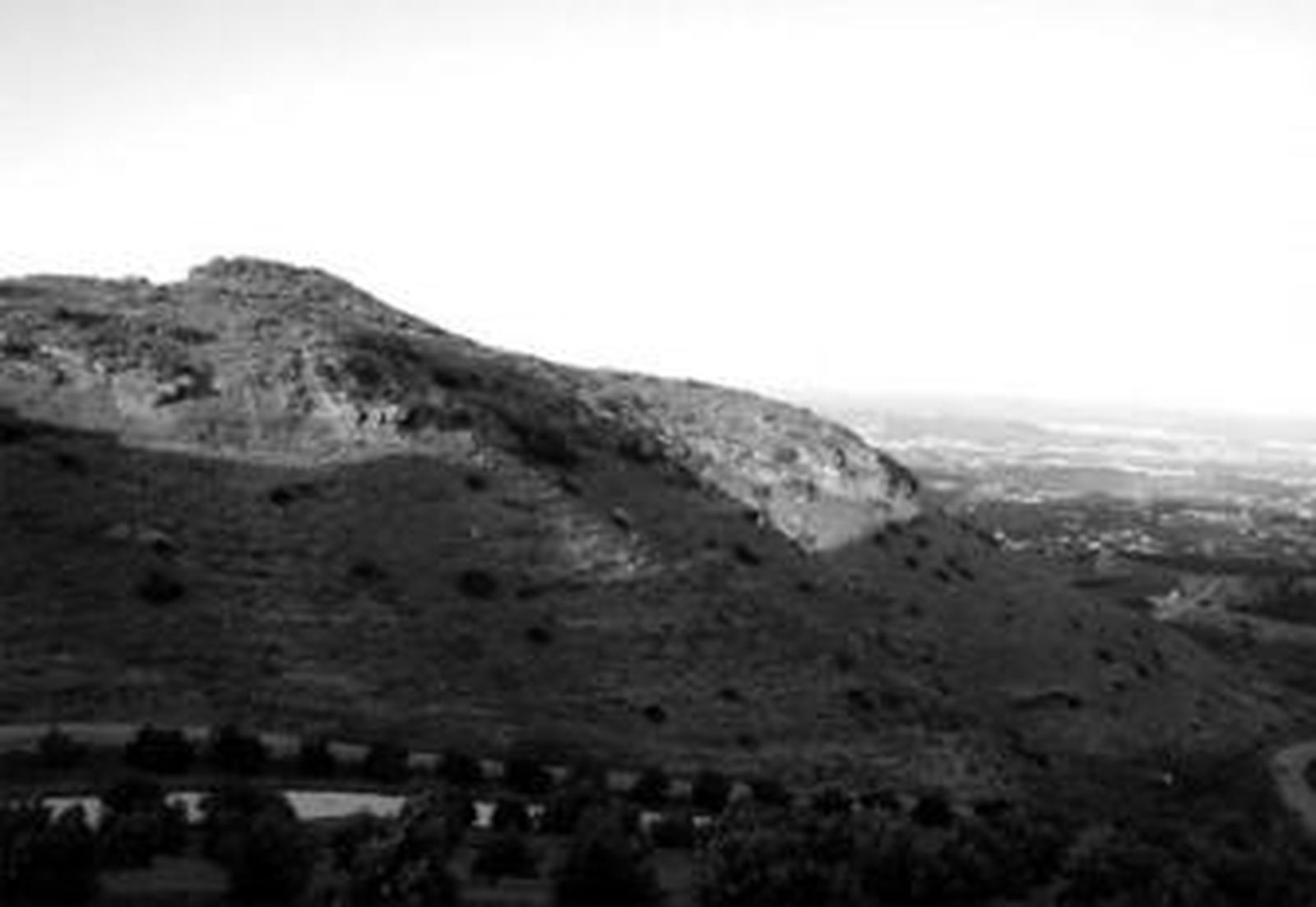 Zona en la que las empresas querían abrir una nueva cantera de áridos.