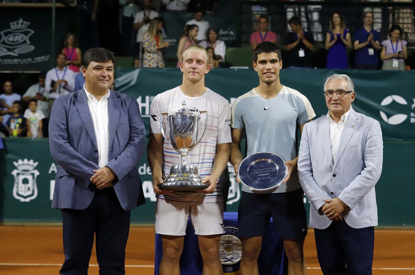 Imágenes de la final de la 97 Copa del Rey de Tenis entre Carlos Alcaraz y Davidovich
