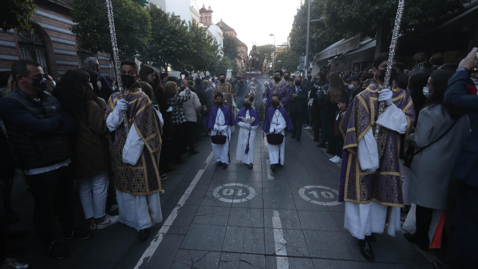Las imágenes del Vía Crucis de la Hermandad de la Estrella
