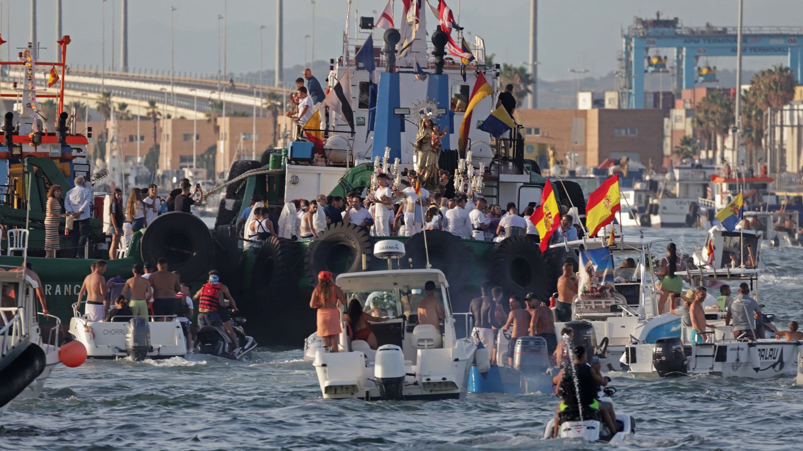 Fotos de la procesión de la Virgen del Carmen en Algeciras 2022