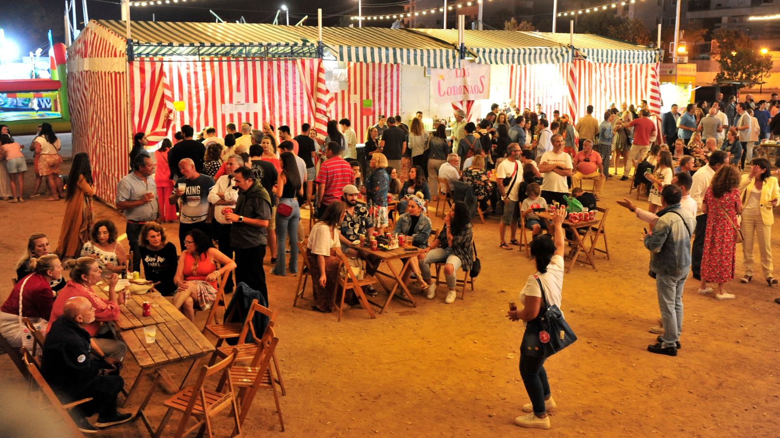 Casetas de la Feria de San Juan en La Casería, el año pasado.