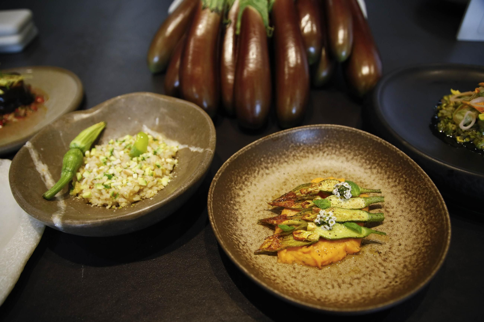 Las imágenes de una nueva variedad de berenjena en Almería