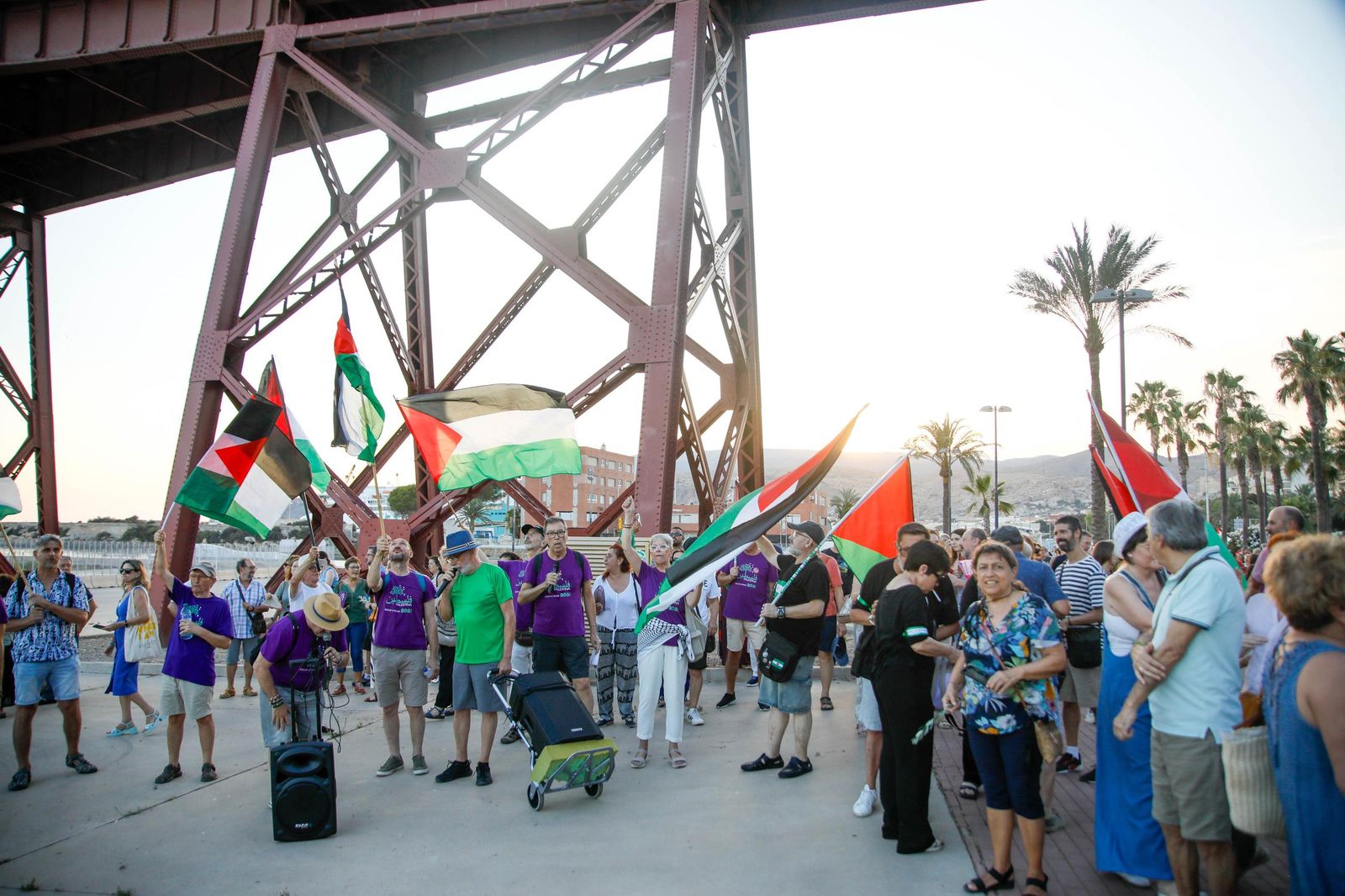 Imágenes de la manifestación en Almería por el genocidio en Palestina
