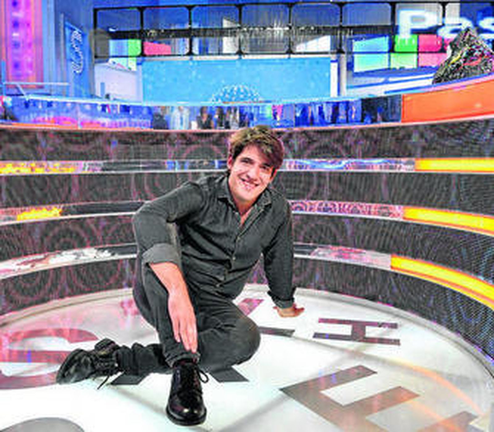 David Leo esta semana en la grabación de los 'Bote Másters' de 'Pasapalabra.'