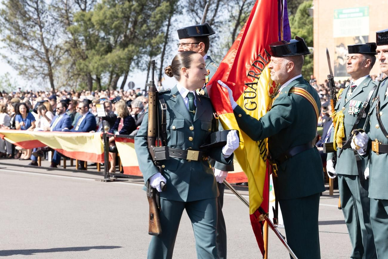 Acto de jura de bandera de la 130ª promoción de guardias civiles de la Academia de Baeza
