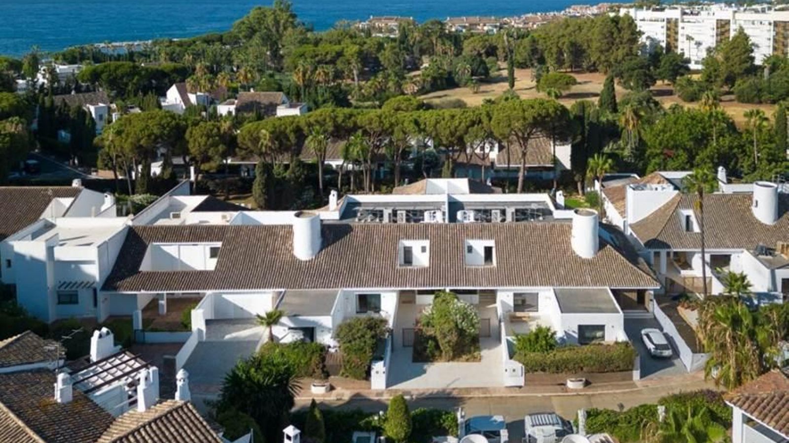 Vista aérea del hotel Anfitrión Villas & Suites