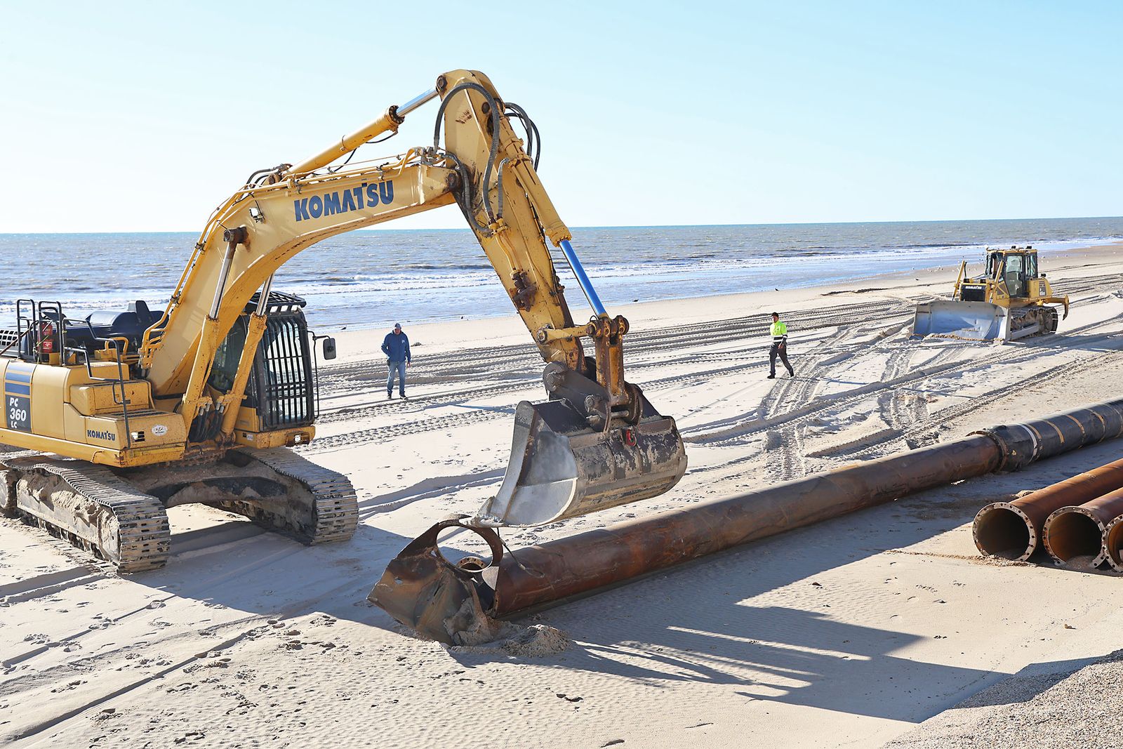 Las dramáticas fotografías del estado de las playas de Matalascañas tras el paso del temporal