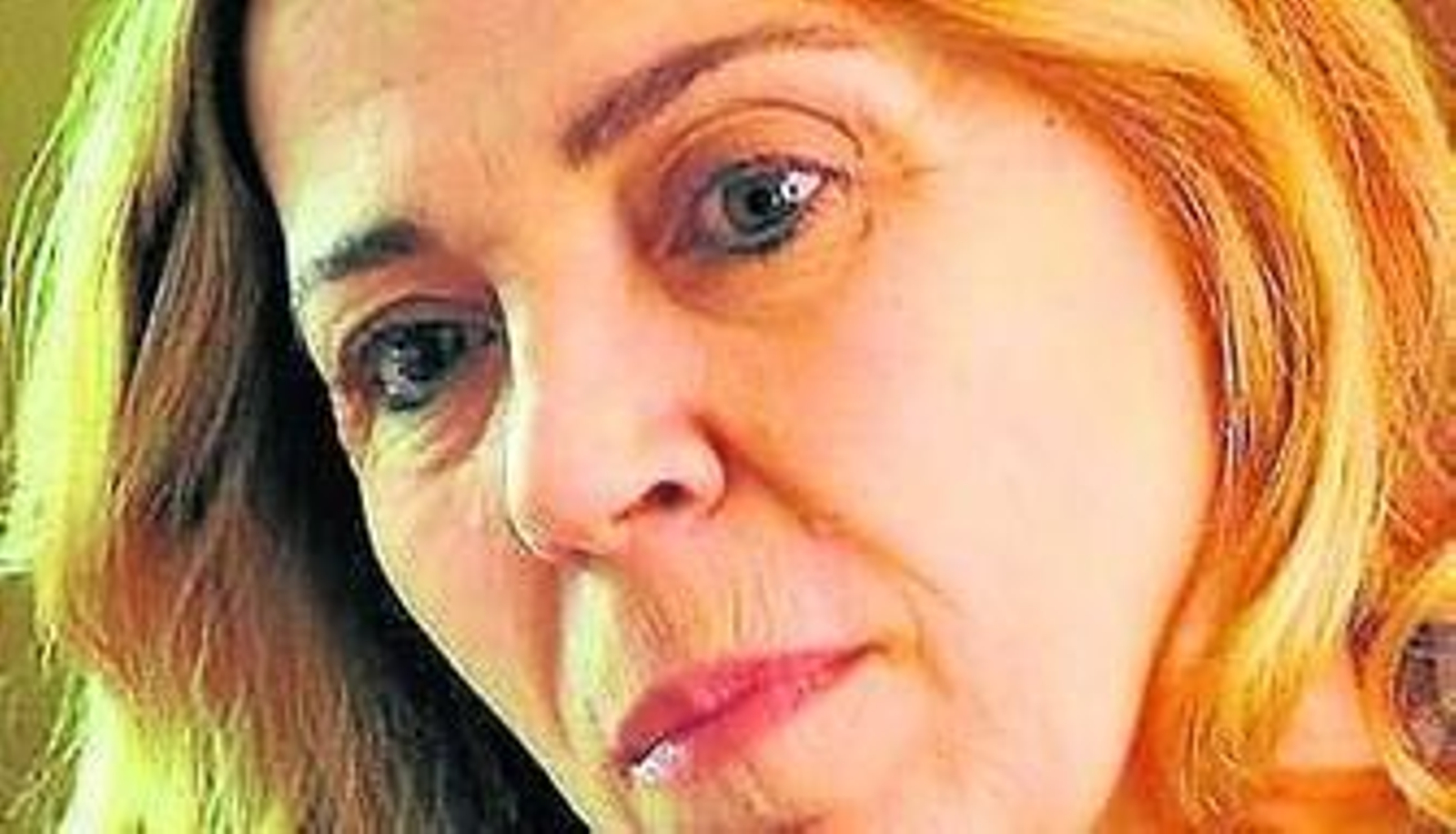 Emilia de la Serna, en su domicilio durante la entrevista.