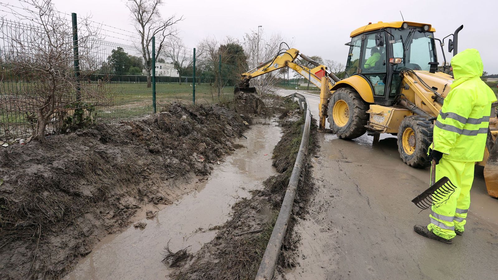 Ruta por la zona rural inundada de Jerez