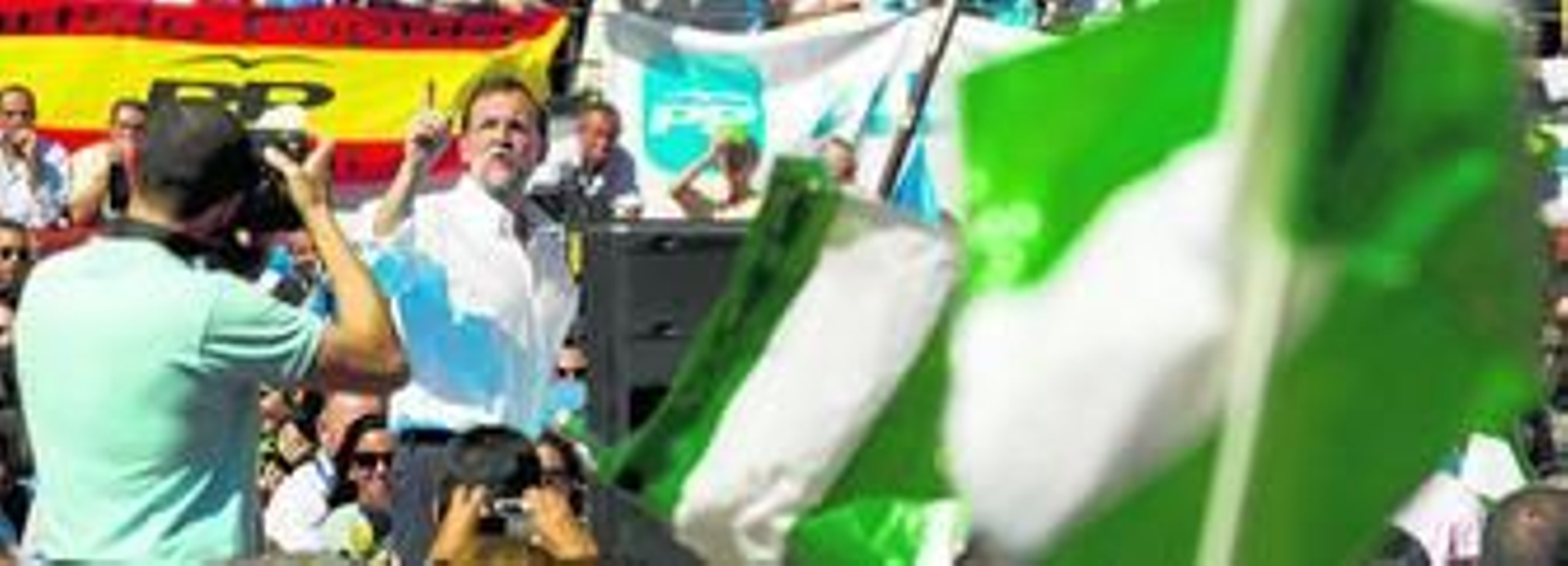 Mariano Rajoy, durante el acto celebrado ayer en la plaza de toros de Antequera.