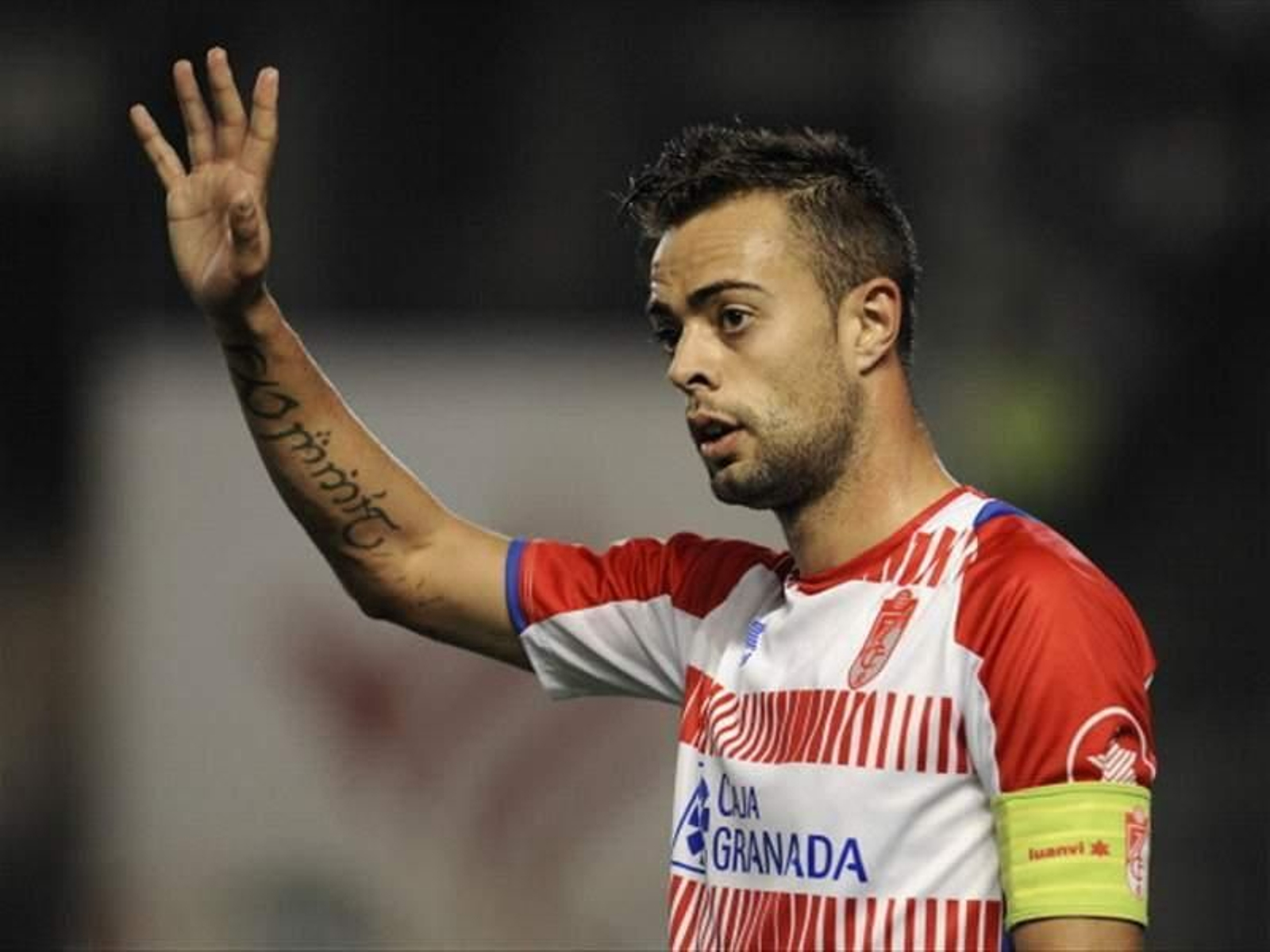 Dani Benítez, durante su etapa en el Granada CF