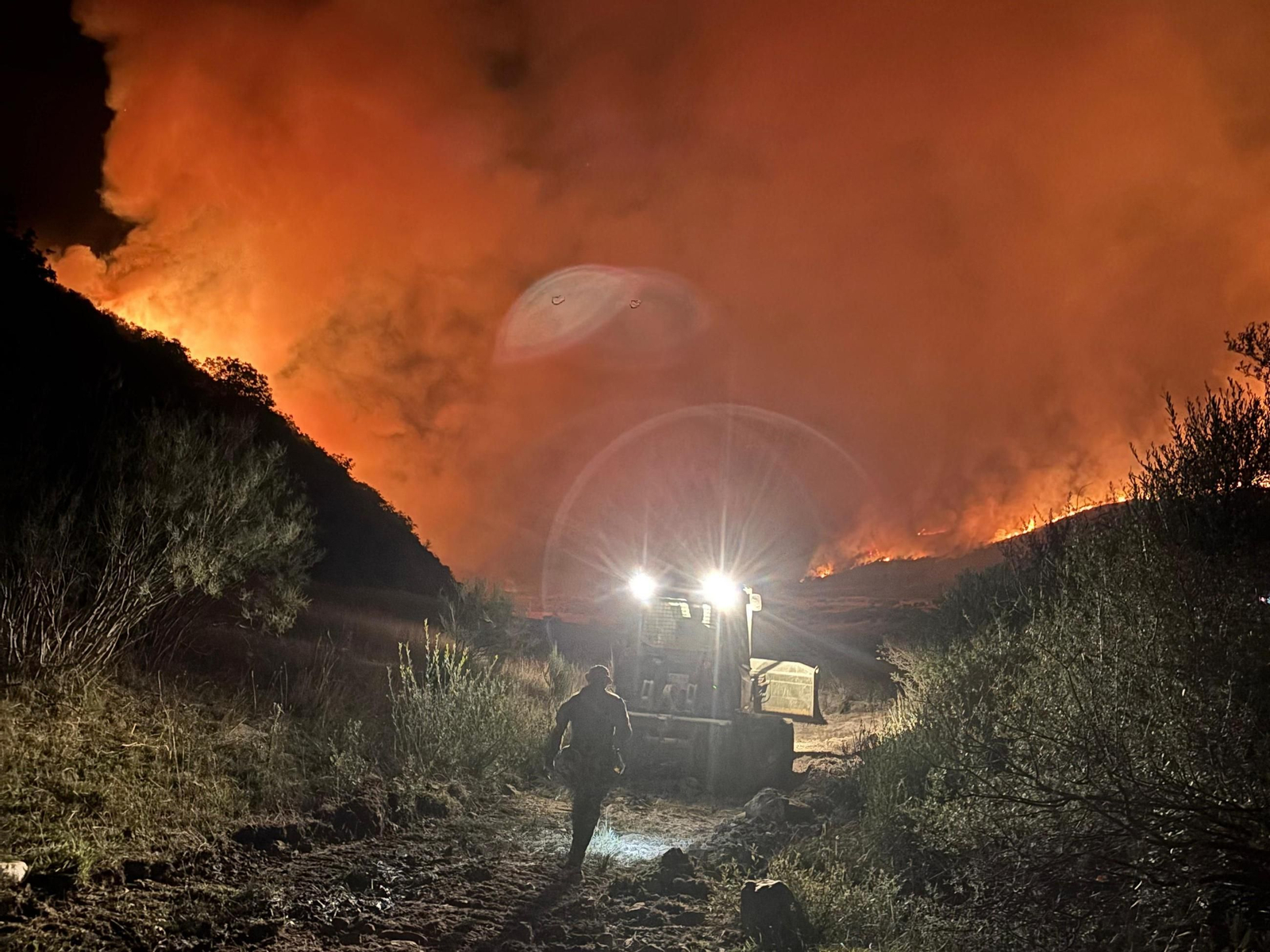 Las mejores imágenes de la Brigada Guzmán el Bueno de Córdoba en la lucha contra los incendios en León