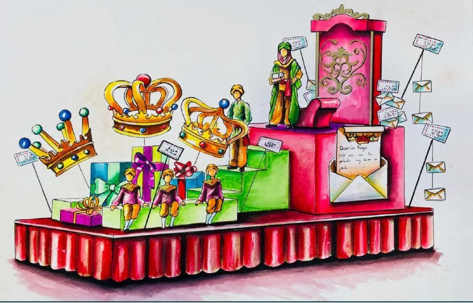 Así son las carrozas de la cabalgata de Reyes Magos de San Fernando