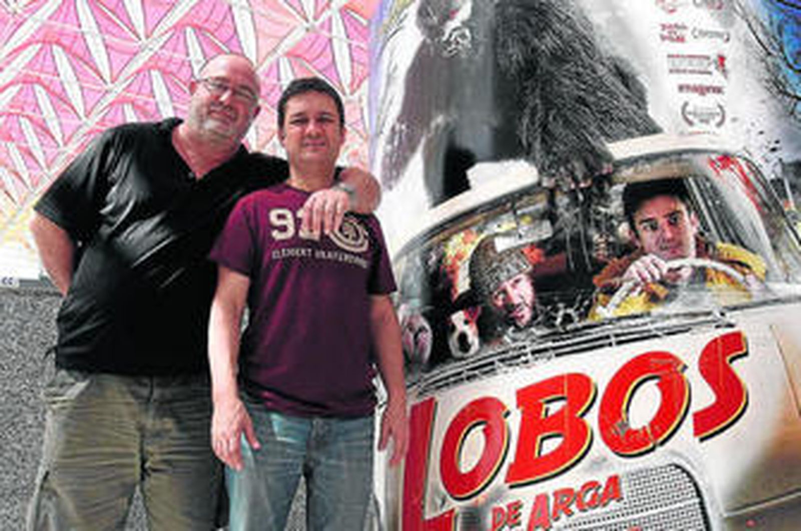 Juan Martínez Moreno y Secun de la Rosa, director y actor de 'Lobos de Arga'.